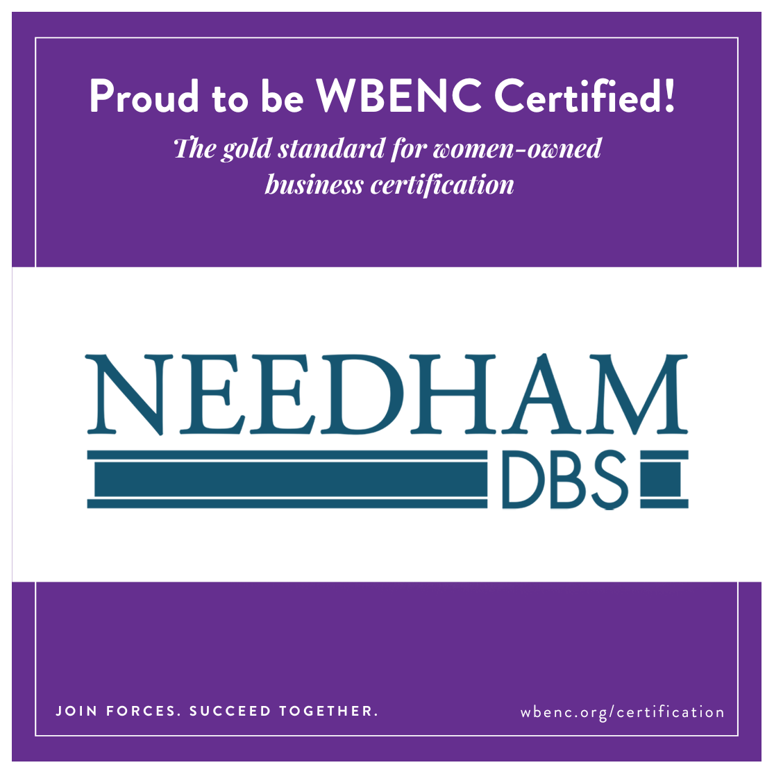Needham DBS achieves WBENC Certification as a women owned engineering firm Kansas City